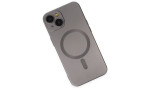 Newface iPhone 14 Plus Kılıf Moshi Lens Magneticsafe Silikon - Füme