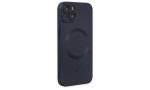 Newface iPhone 14 Plus Kılıf Moshi Lens Magneticsafe Silikon - Lacivert