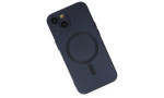 Newface iPhone 14 Plus Kılıf Moshi Lens Magneticsafe Silikon - Lacivert