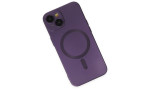 Newface iPhone 14 Plus Kılıf Moshi Lens Magneticsafe Silikon - Mor