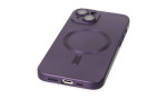 Newface iPhone 14 Plus Kılıf Moshi Lens Magneticsafe Silikon - Mor