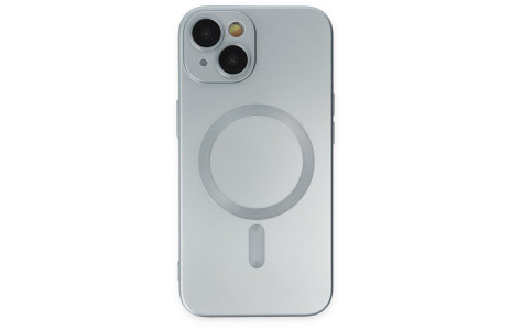 Newface iPhone 14 Plus Kılıf Moshi Lens Magneticsafe Silikon - Sierra Blue
