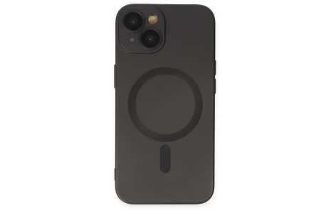 Newface iPhone 14 Plus Kılıf Moshi Lens Magneticsafe Silikon - Siyah