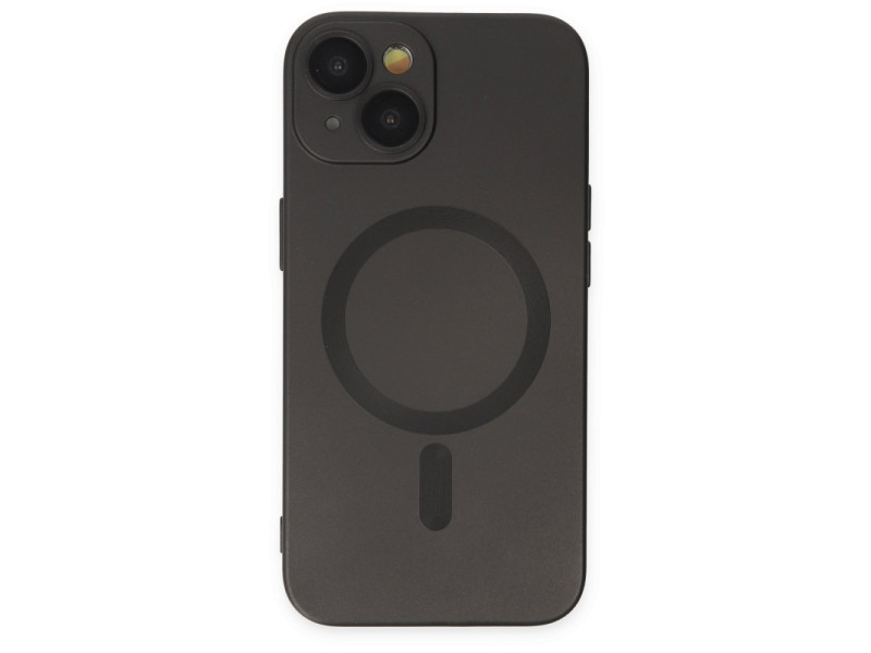 Newface iPhone 14 Plus Kılıf Moshi Lens Magneticsafe Silikon - Siyah