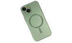 Newface iPhone 14 Plus Kılıf Moshi Lens Magneticsafe Silikon - Yeşil