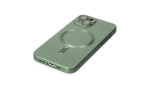 Newface iPhone 14 Plus Kılıf Moshi Lens Magneticsafe Silikon - Yeşil