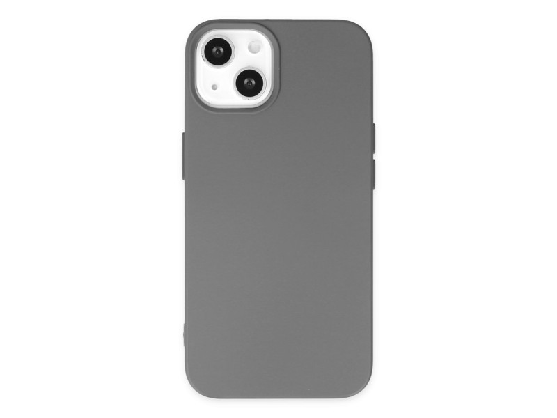 Newface iPhone 14 Plus Kılıf Nano içi Kadife Silikon - Gri