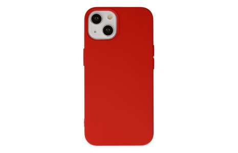 Newface iPhone 14 Plus Kılıf Nano içi Kadife Silikon - Kırmızı