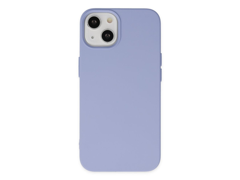 Newface iPhone 14 Plus Kılıf Nano içi Kadife Silikon - Lila