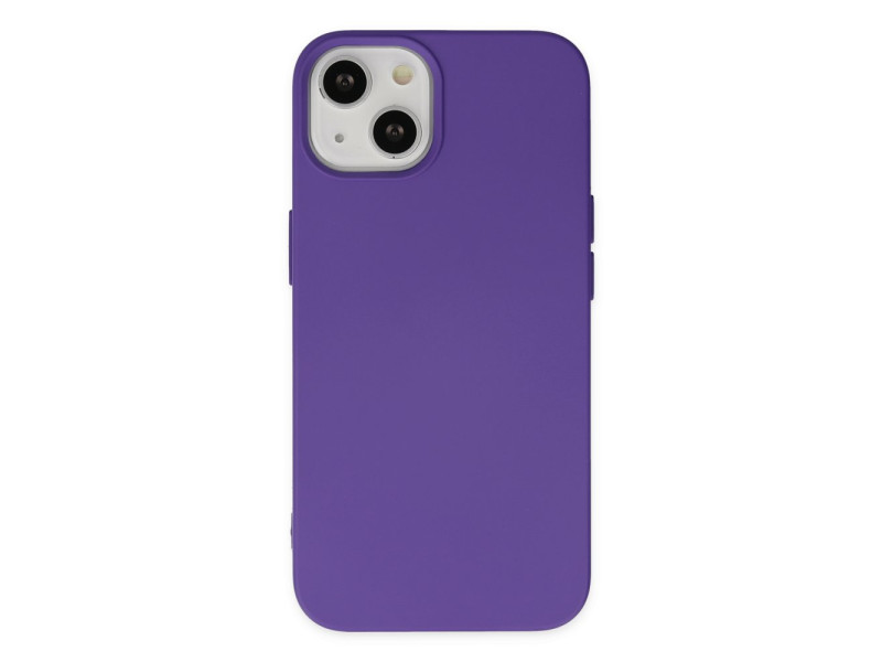 Newface iPhone 14 Plus Kılıf Nano içi Kadife Silikon - Mor