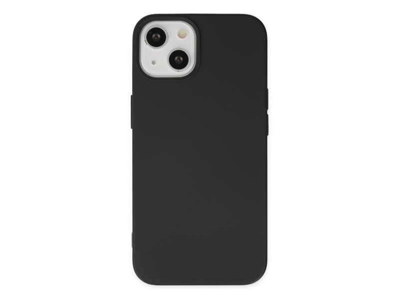 Newface iPhone 14 Plus Kılıf Nano içi Kadife Silikon - Siyah