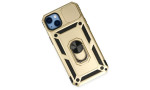 Newface iPhone 14 Plus Kılıf Pars Lens Yüzüklü Silikon - Gold