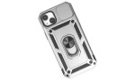 Newface iPhone 14 Plus Kılıf Pars Lens Yüzüklü Silikon - Gümüş