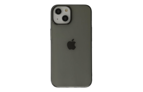 Newface iPhone 14 Plus Kılıf Pc Sert Şeffaf Kapak - Siyah