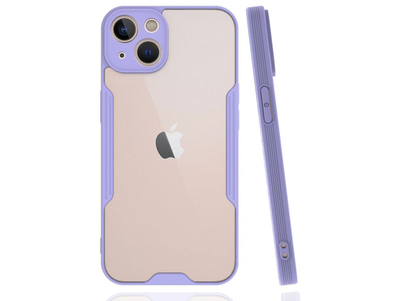 Newface iPhone 14 Plus Kılıf Platin Silikon - Lila
