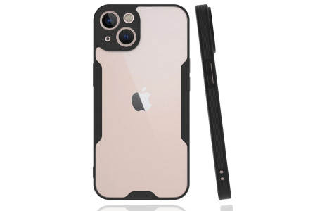 Newface iPhone 14 Plus Kılıf Platin Silikon - Siyah