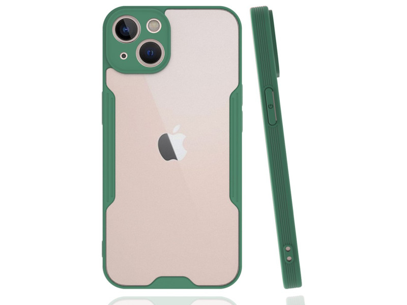 Newface iPhone 14 Plus Kılıf Platin Silikon - Yeşil