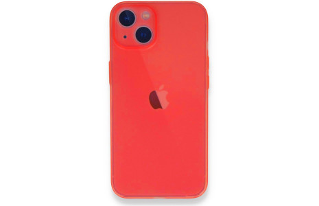 Newface iPhone 14 Plus Kılıf PP Ultra İnce Kapak - Kırmızı