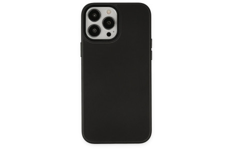 Newface iPhone 14 Pro Kılıf Asya Deri Silikon - Siyah