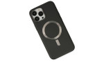 Newface iPhone 14 Pro Kılıf Coco Deri Magneticsafe Silikon - Siyah