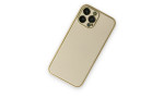 Newface iPhone 14 Pro Kılıf Coco Deri Silikon Kapak - Gold