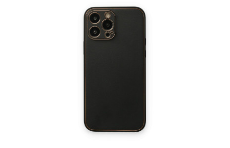 Newface iPhone 14 Pro Kılıf Coco Deri Silikon Kapak - Siyah
