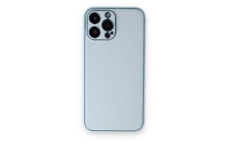 Newface iPhone 14 Pro Kılıf Coco Deri Silikon Kapak - Sky Blue