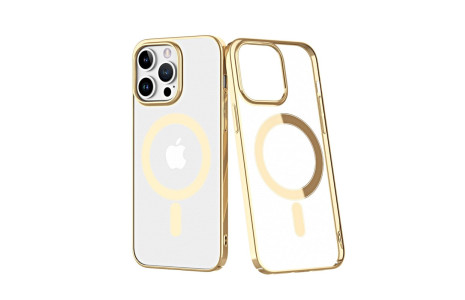 Newface iPhone 14 Pro Kılıf Element Magneticsafe Sert Kapak - Gold