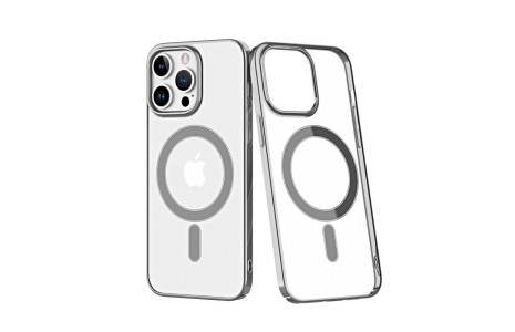 Newface iPhone 14 Pro Kılıf Element Magneticsafe Sert Kapak - Gümüş