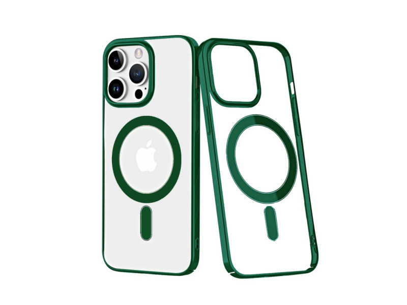 Newface iPhone 14 Pro Kılıf Element Magneticsafe Sert Kapak - Köknar Yeşili