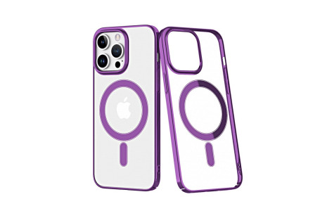 Newface iPhone 14 Pro Kılıf Element Magneticsafe Sert Kapak - Mor