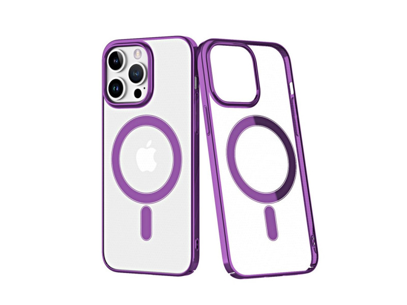 Newface iPhone 14 Pro Kılıf Element Magneticsafe Sert Kapak - Mor