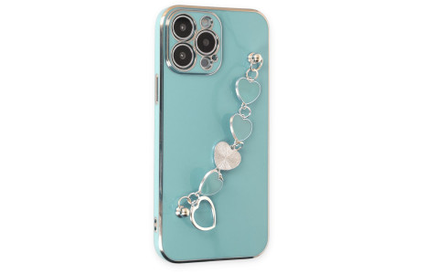 Newface iPhone 14 Pro Kılıf Esila Silikon - Su Yeşili