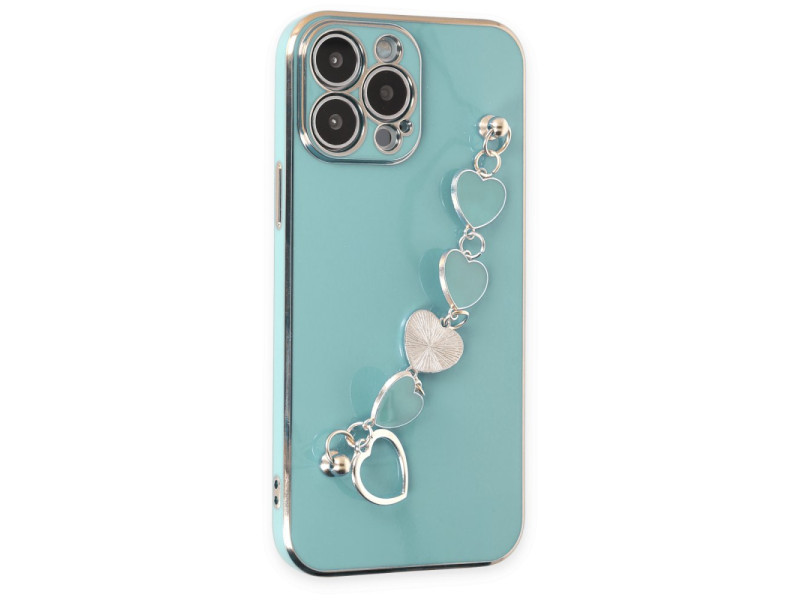 Newface iPhone 14 Pro Kılıf Esila Silikon - Su Yeşili