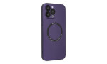 Newface iPhone 14 Pro Kılıf Jack Magneticsafe Lens Silikon - Mor