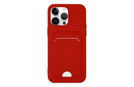 Newface iPhone 14 Pro Kılıf Kelvin Kartvizitli Silikon - Kırmızı