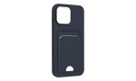 Newface iPhone 14 Pro Kılıf Kelvin Kartvizitli Silikon - Lacivert