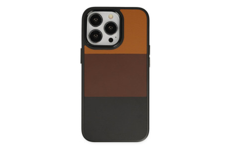 Newface iPhone 14 Pro Kılıf King Kapak - Taba-Siyah