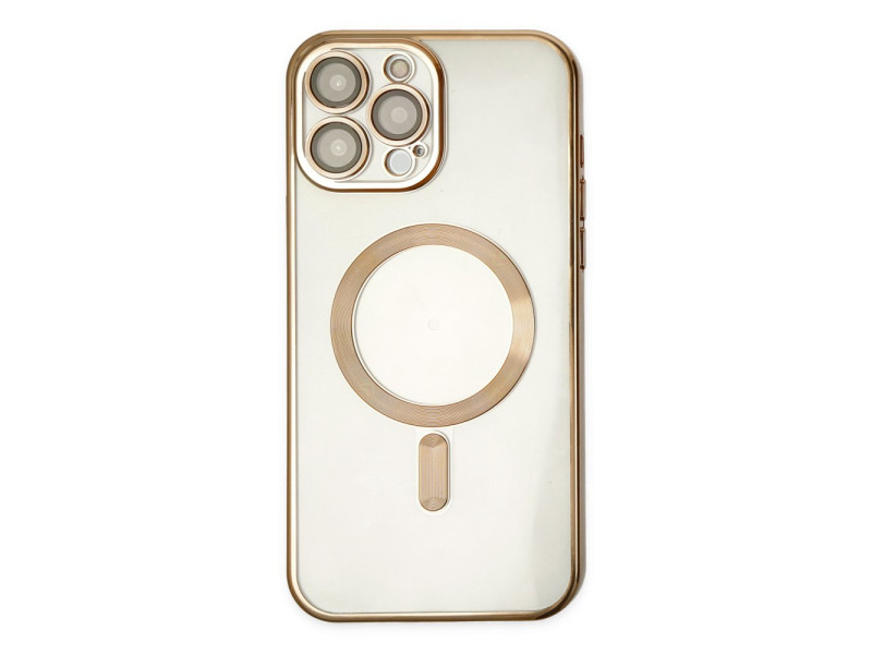 Newface iPhone 14 Pro Kılıf Kross Magneticsafe Kapak - Gold