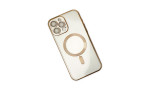 Newface iPhone 14 Pro Kılıf Kross Magneticsafe Kapak - Gold