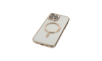 Newface iPhone 14 Pro Kılıf Kross Magneticsafe Kapak - Gold