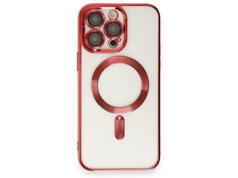 Newface iPhone 14 Pro Kılıf Kross Magneticsafe Kapak - Kırmızı