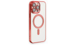 Newface iPhone 14 Pro Kılıf Kross Magneticsafe Kapak - Kırmızı