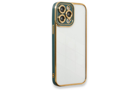 Newface iPhone 14 Pro Kılıf Liva Lens Silikon - Yeşil