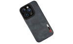 Newface iPhone 14 Pro Kılıf Loop Deri Silikon - Lacivert