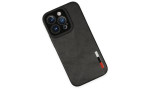 Newface iPhone 14 Pro Kılıf Loop Deri Silikon - Siyah