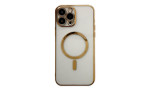 Newface iPhone 14 Pro Kılıf Magneticsafe Lazer Silikon - Gold