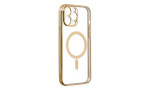 Newface iPhone 14 Pro Kılıf Magneticsafe Lazer Silikon - Gold