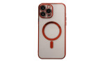 Newface iPhone 14 Pro Kılıf Magneticsafe Lazer Silikon - Kırmızı
