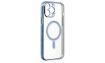 Newface iPhone 14 Pro Kılıf Magneticsafe Lazer Silikon - Sierra Blue